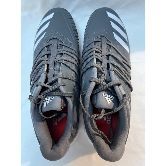 Adidas Men’s Afterburner Baseball Cleats Color Gray Size 11 - Picture 4 of 6